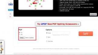 Онлайн-инструмент для деления файлов PDF